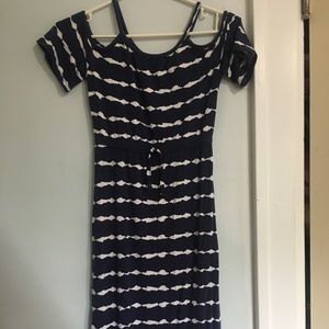 Open shoulder long dress